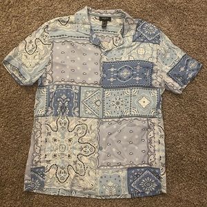 Blue button down size medium